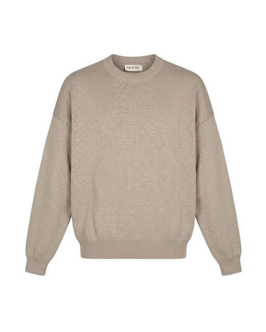 Fear Of God Natural Sweater Virgin Wool for men