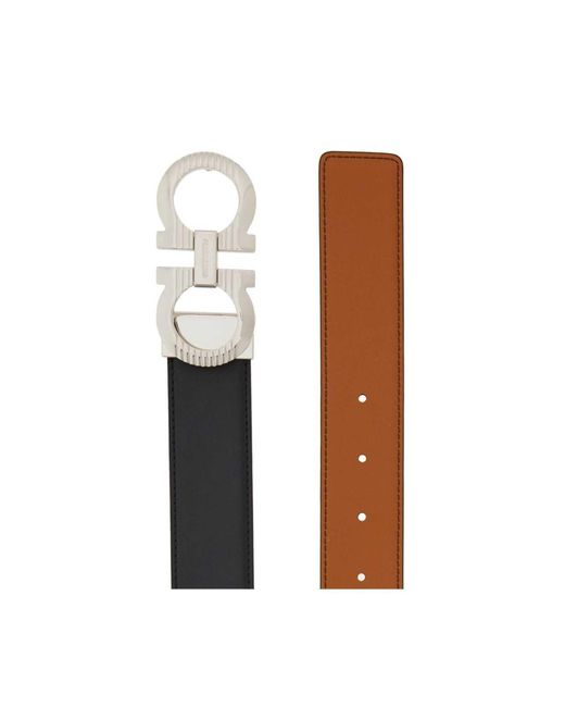 Ceinture Ferragamo pour homme en coloris Brown