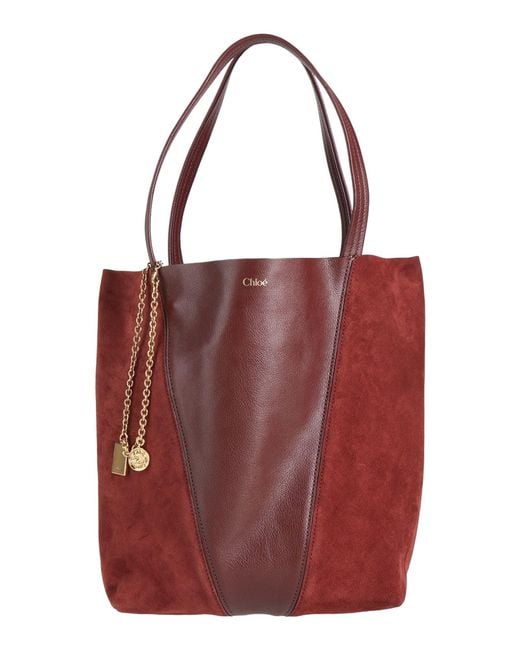 Chloé Red Handbag Leather