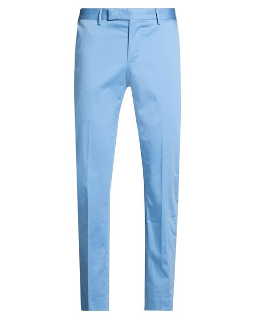 PT Torino Blue Pants Cotton, Elastane for men
