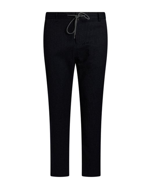 Tommy Hilfiger Black Midnight Pants Cotton, Wool, Polyester, Elastane for men
