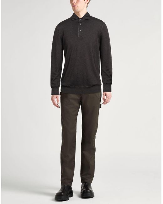 Tagliatore Black Dark Sweater Virgin Wool for men