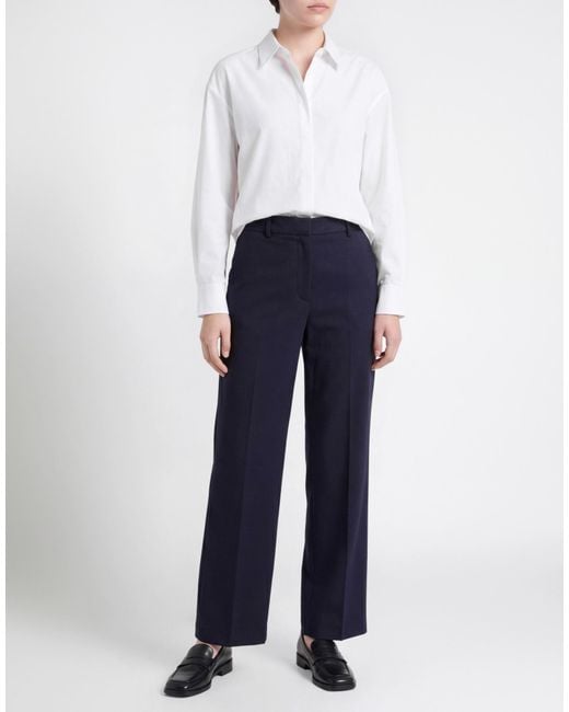 Liviana Conti Blue Pants Viscose, Polyamide, Elastane