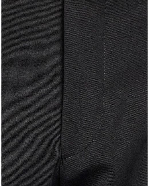 Michael Coal Black Pants Polyester, Virgin Wool, Elastane for men