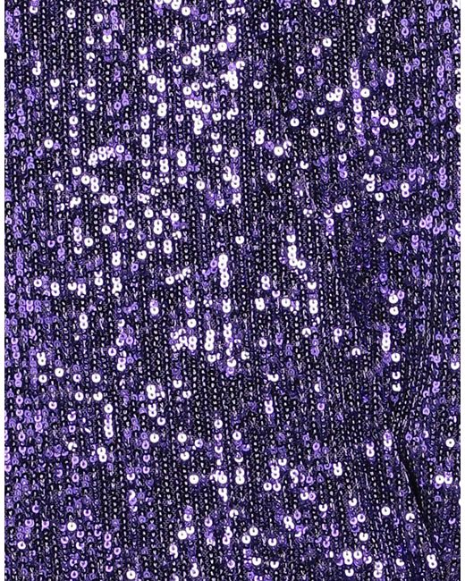 Hanita Purple H Couture Mini Dress Polyester, Elastane