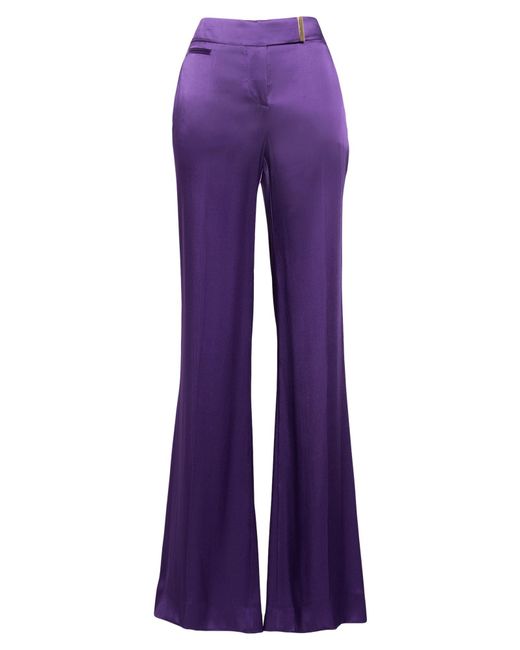 Tom Ford Purple Pants Acetate, Viscose