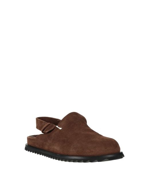 Officine Creative Brown Mules & Clogs Leather for men