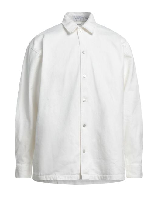 Closed White Denim Shirt Organic Cotton for men