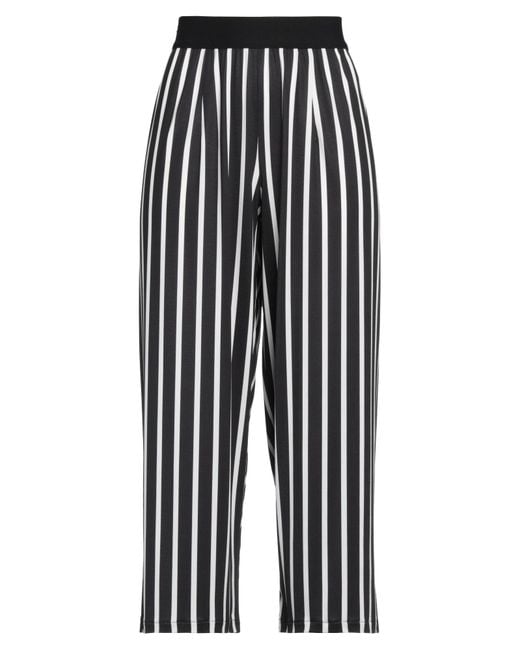 Maria Calderara Black Pants Polyester, Elastane