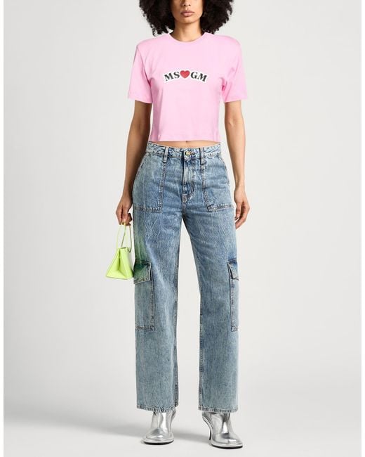 Camiseta MSGM de color Pink
