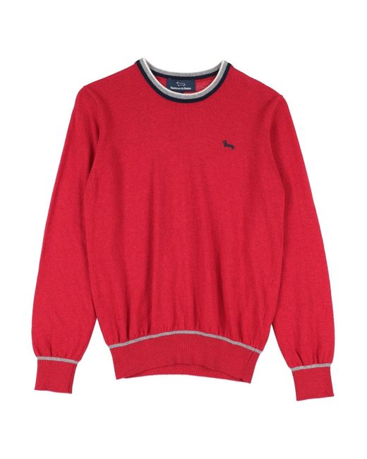 Harmont & Blaine Red Sweater Merino Wool, Viscose, Polyamide, Cashmere for men