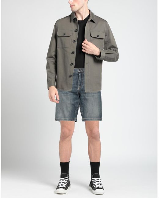 Dolce & Gabbana Gray Denim Shorts for men