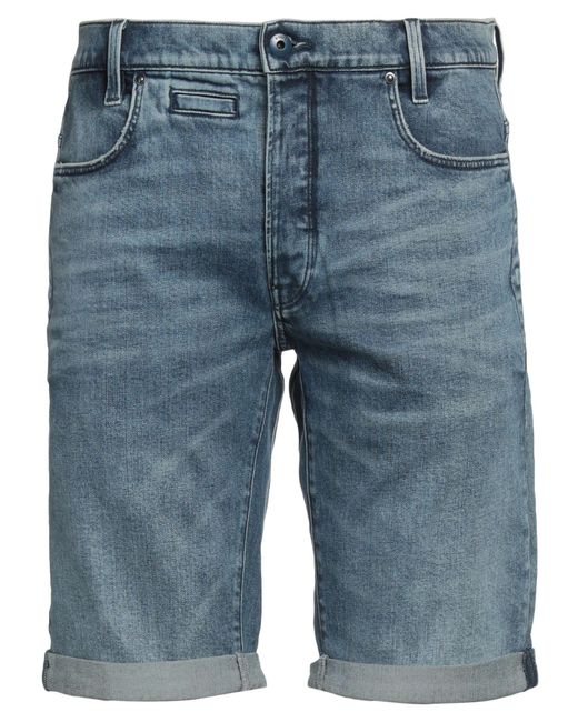 G-Star RAW Blue Denim Shorts for men