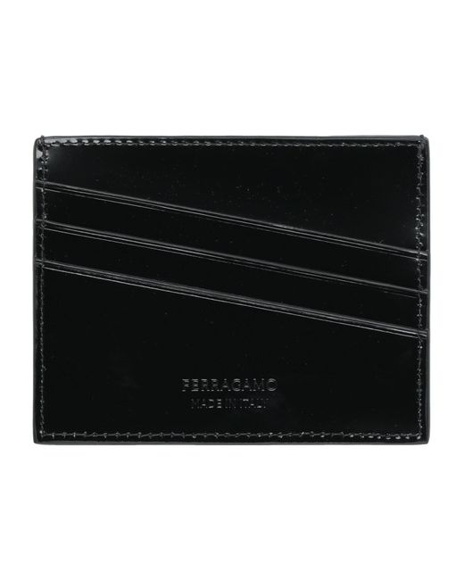 Ferragamo Black Cardholder Calfskin for men