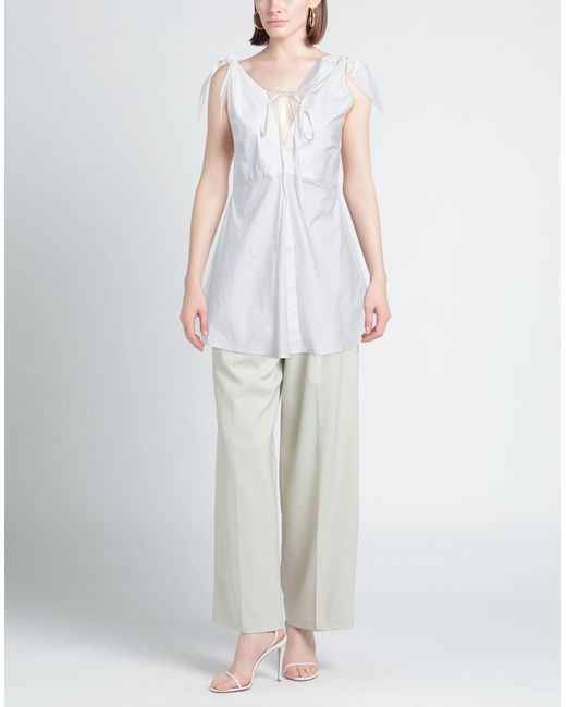 Erika Cavallini Semi Couture White Top