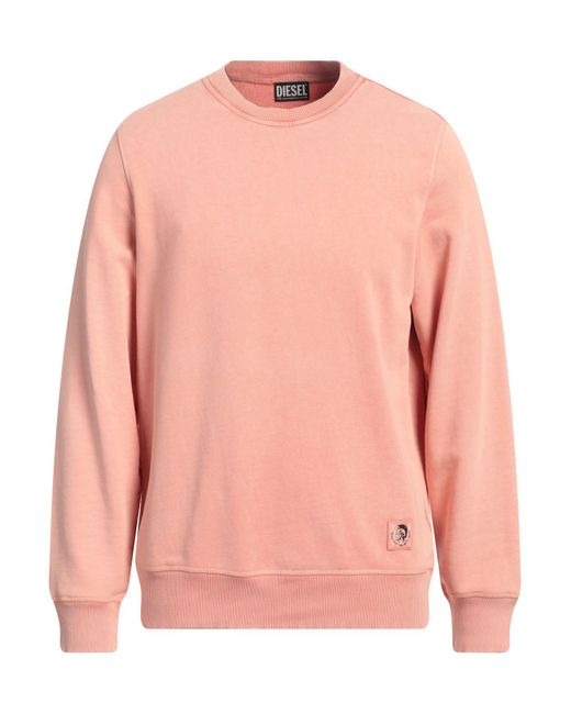 DIESEL Pink Sweatshirt for men