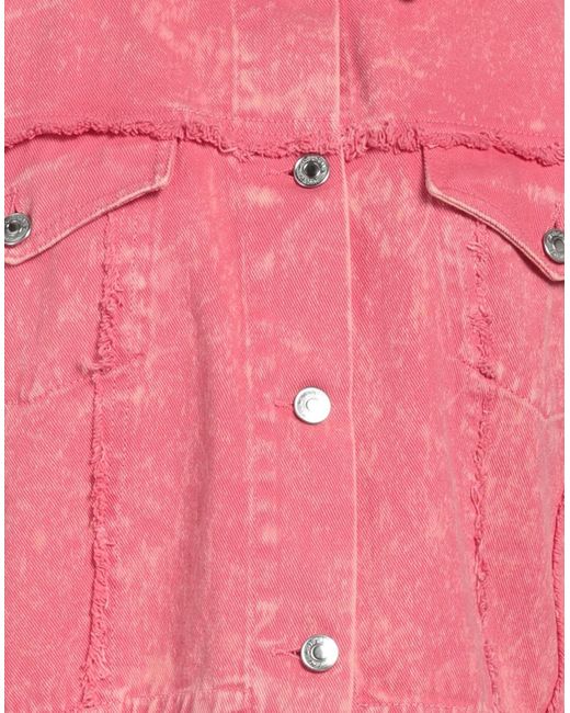 MSGM Pink Denim Outerwear Cotton
