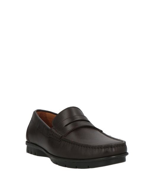 Testoni Black Loafers Leather for men