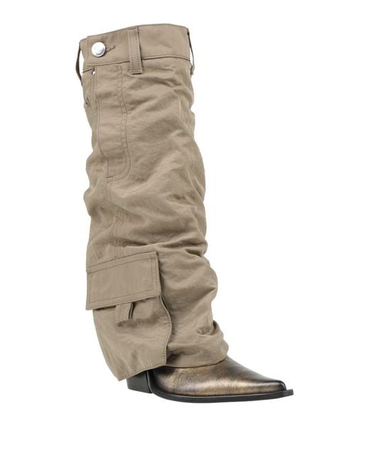 Elena Iachi Natural Araia Boot Textile Fibers, Leather