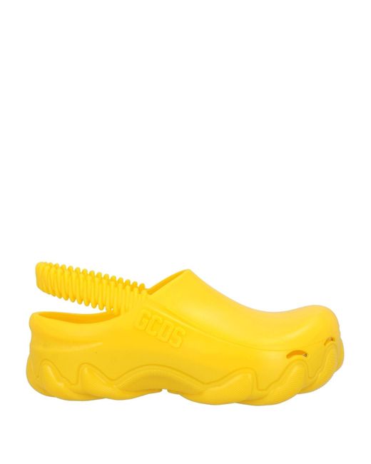 Gcds Yellow Mules & Clogs for men