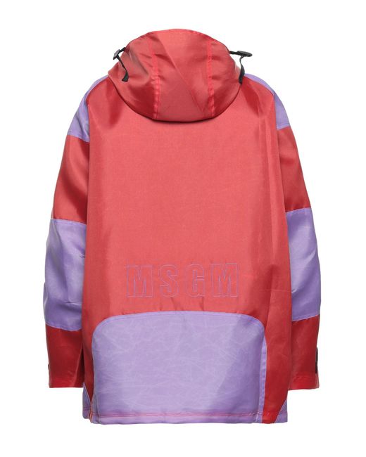 MSGM Red Overcoat & Trench Coat for men