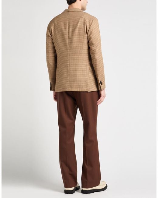 Boglioli Brown Camel Blazer Virgin Wool, Polyester for men