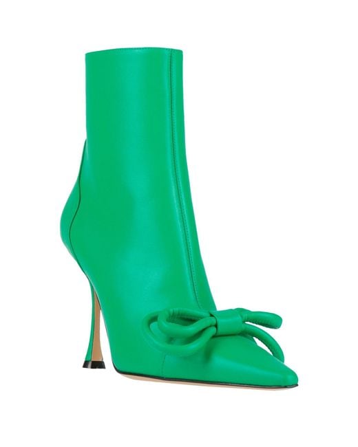 Mach & Mach Green Ankle Boots