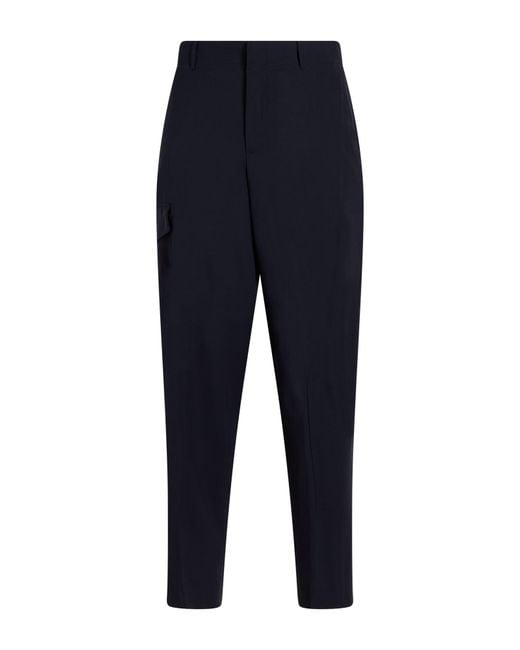 PT Torino Blue Pants Virgin Wool for men