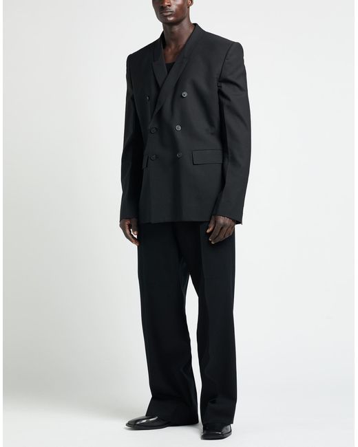 Rick Owens Black Blazer Virgin Wool, Elastane for men