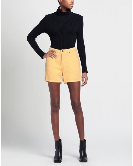 American Vintage Orange Denim Shorts