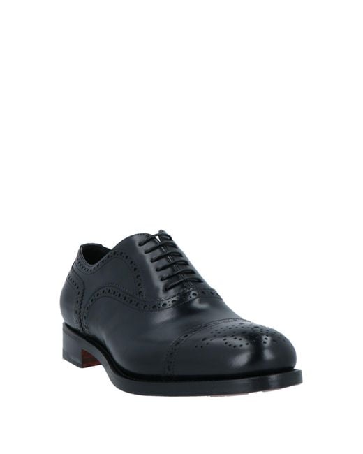 Stringate di Santoni in Black da Uomo