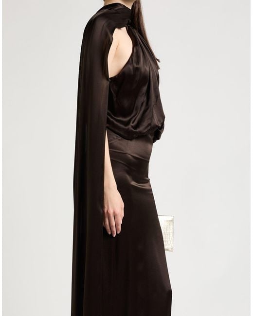 The Attico Black Maxi-Kleid