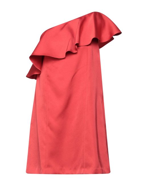 Zac Posen Red Mini Dress Triacetate, Polyester