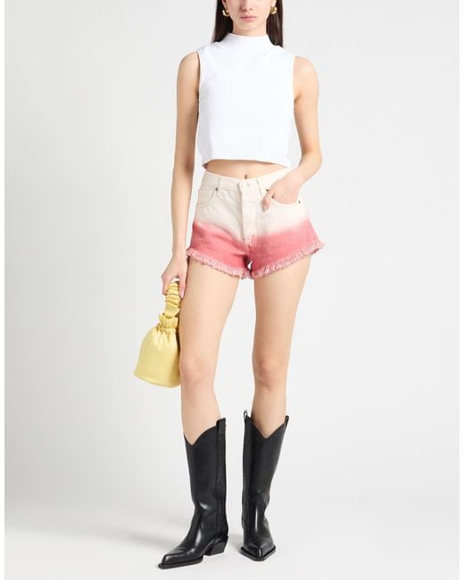 Alanui Pink Denim Shorts