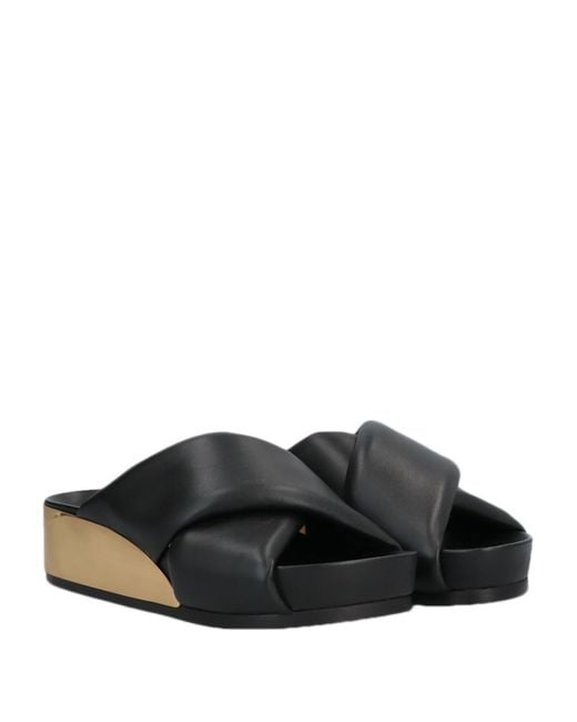 Jil Sander Black Sandals