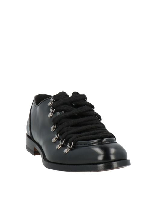 Doucal's Black Lace-Up Shoes