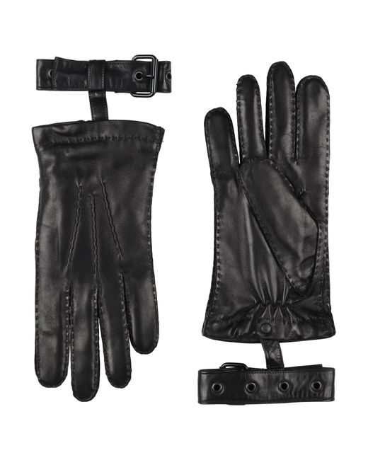 Ann Demeulemeester Black Gloves for men