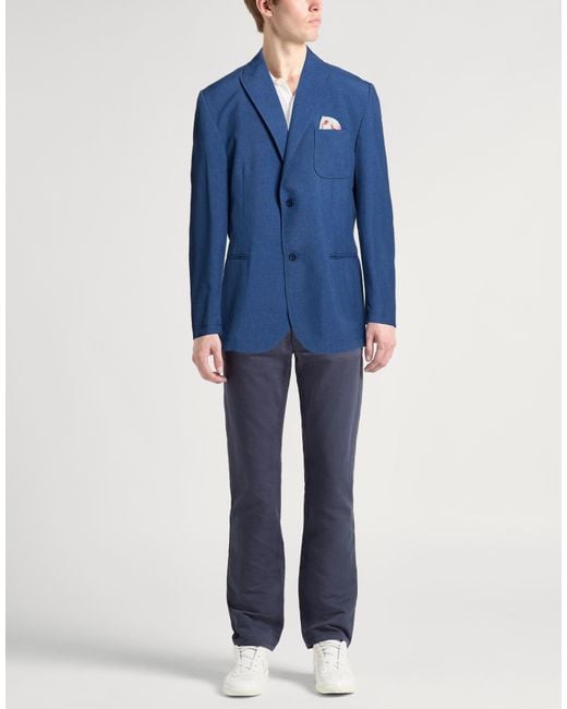 Daniele Alessandrini Blue Blazer for men