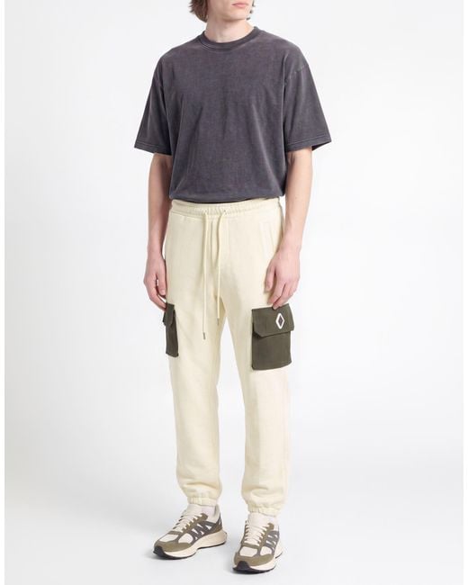 Yes London Natural Ivory Pants Wool, Polyester, Elastane for men