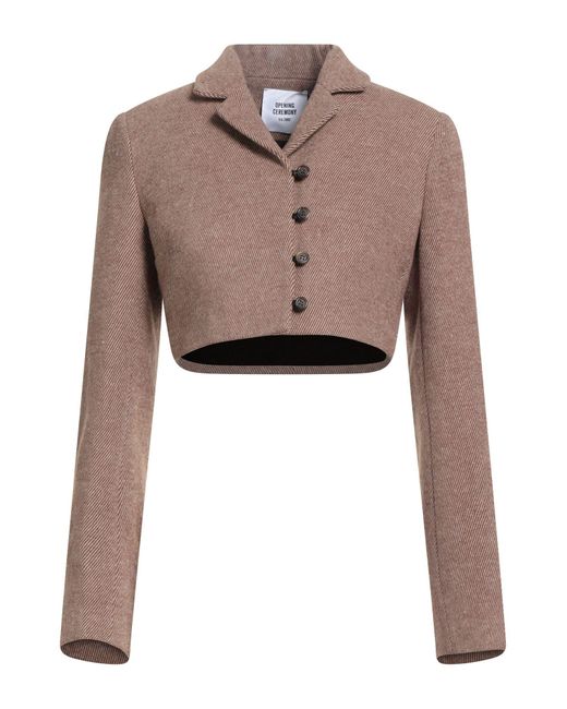Opening Ceremony Natural Sand Jacket Cotton