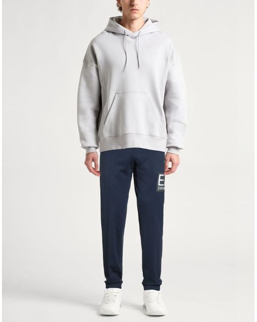 EA7 Blue Pants Cotton, Elastane for men