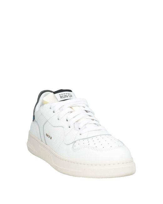 RUN OF White Sneakers Leather