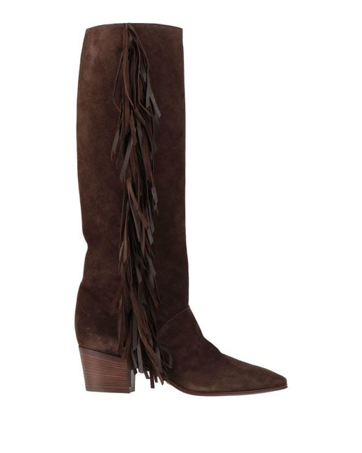 Casadei Brown Chocolate Boot Leather