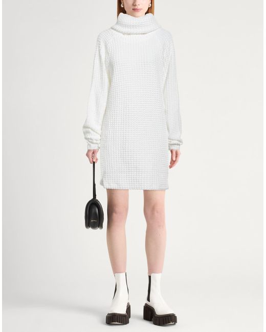 Norma Kamali White Mini-Kleid