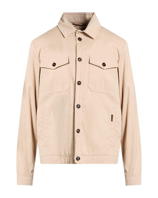 Moorer Natural Jacket Cotton, Silk, Elastane for men