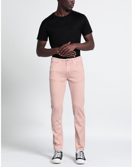 BLU BRIGLIA 1949 Pink Jeans for men