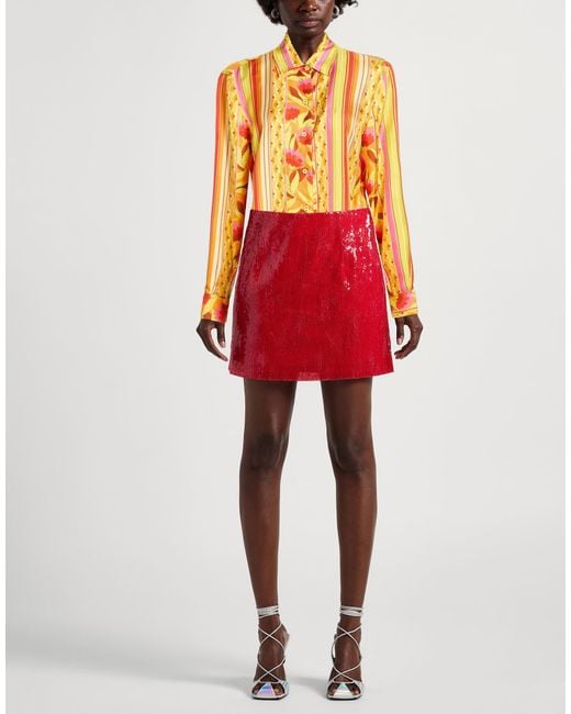 Maliparmi Orange Lime Shirt Silk