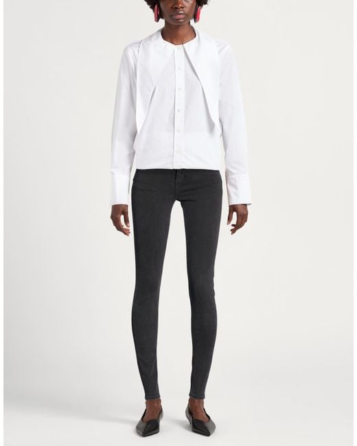 Sandro Black Jeans Cotton, Polyester, Elastane