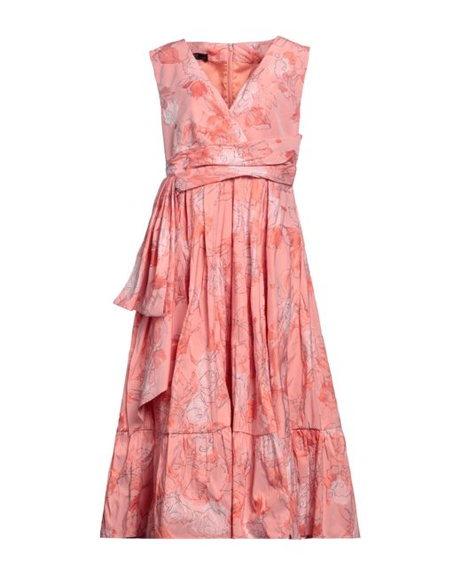 Talbot Runhof Pink Midi Dress