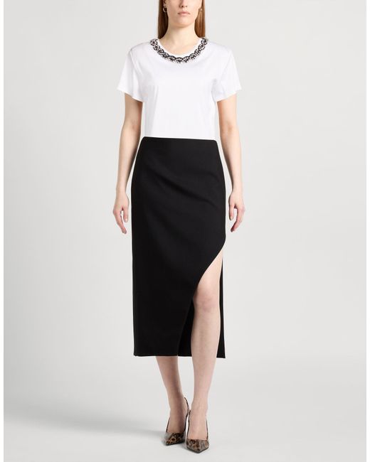 Valentino Garavani White T-Shirt Cotton, Polyester, Virgin Wool, Silk